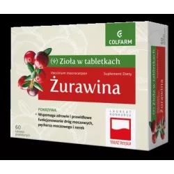 Colfarm Żurawina z pokrzywą 60 tabletkach