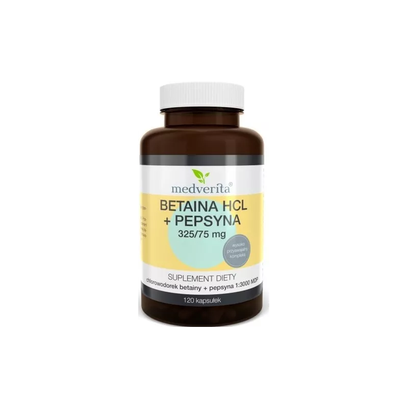 Medverita Betaina HCL Papsyna 325/75 mg 120 k