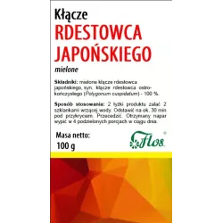 FLOS RDESTOWIEC JAPOŃSKI KŁĄCZE 100 G SPOŻYWCZY