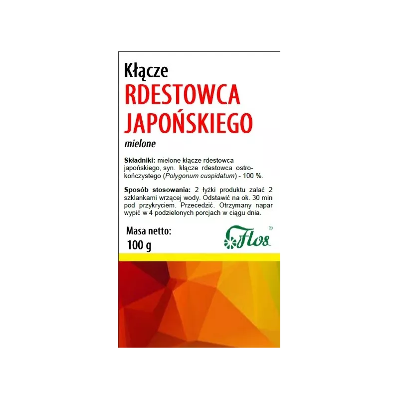 FLOS RDESTOWIEC JAPOŃSKI KŁĄCZE 100 G SPOŻYWCZY