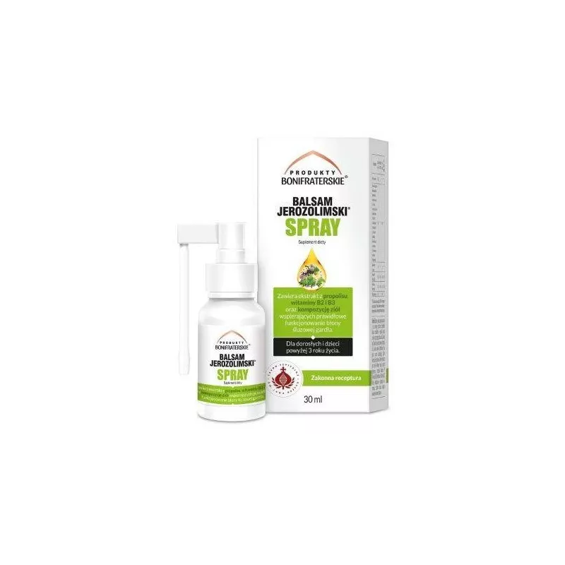 Balsam Jerozolimski Spray 30 ml z propolisem Balsam Jerozolimski Spray 30 ml z propolisem