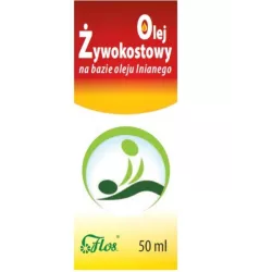 FLOS OLEJ ŻYWOKOSTOWY NA BAZIE OLEJU LNIANEGO 50ML
