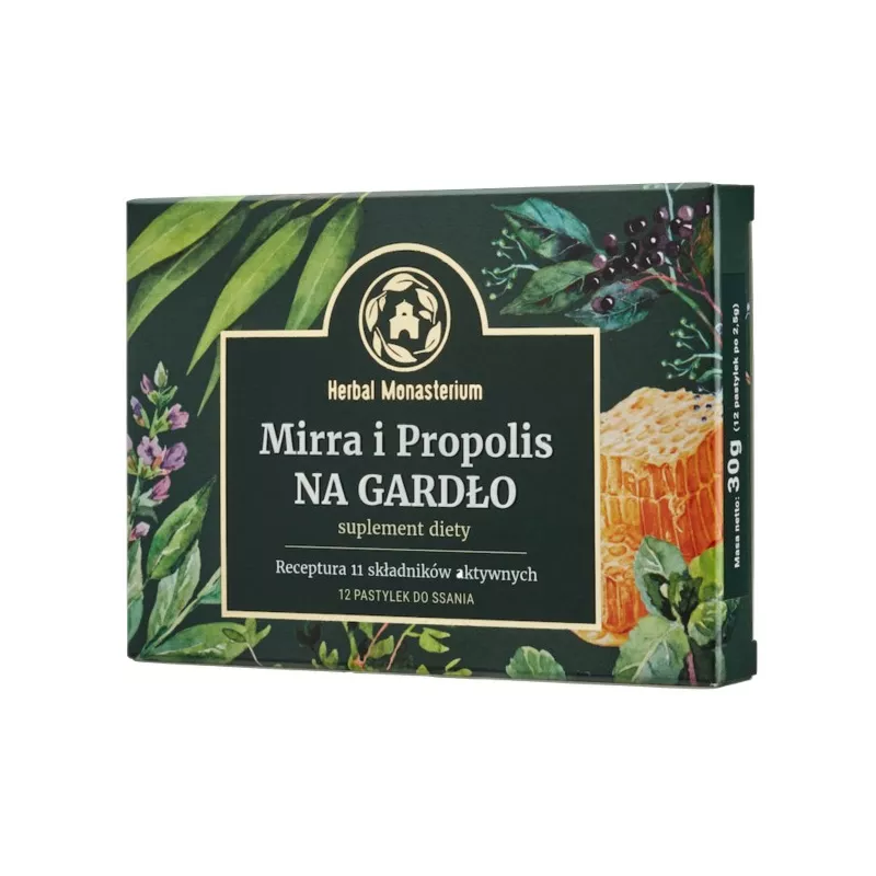 Herbal Monasterium Mirra i Propolis na gardło 12 p