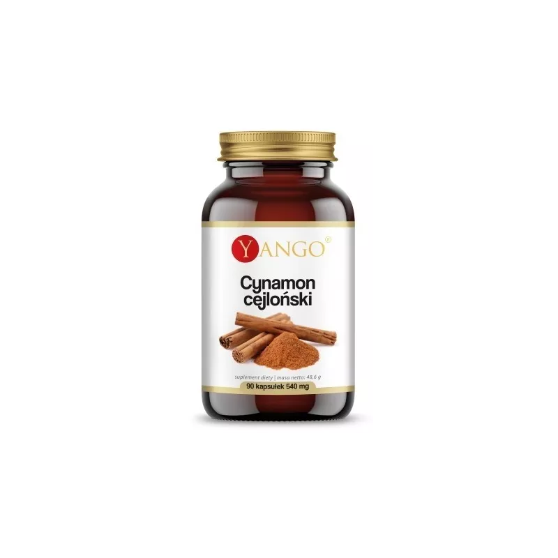Yango Cynamon cejloński 540 mg 90 kapsułek Yango Cynamon cejloński 540 mg 90 kapsułek
