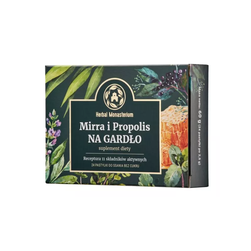 Herbal Monasterium Mirra i Propolis na gardło 24 p