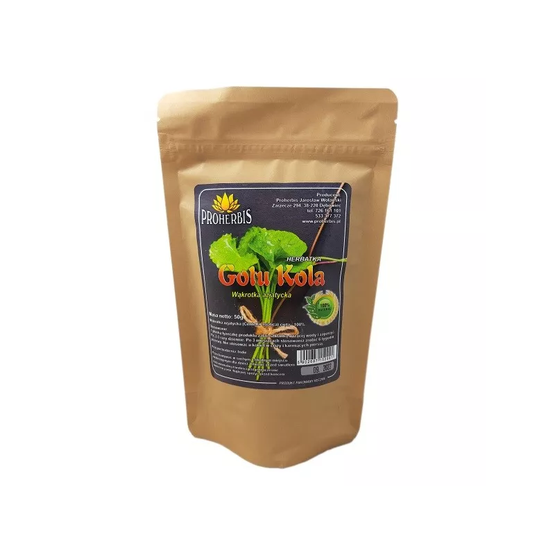 Proherbis Gotu Kola Wąkrotka azjatycka 50 g Proherbis Gotu Kola Wąkrotka azjatycka 50 g