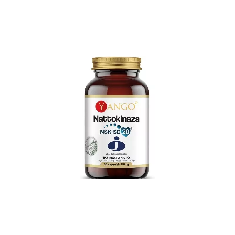 Yango Nattokinaza 410 mg ekstrakt z natto 30 k