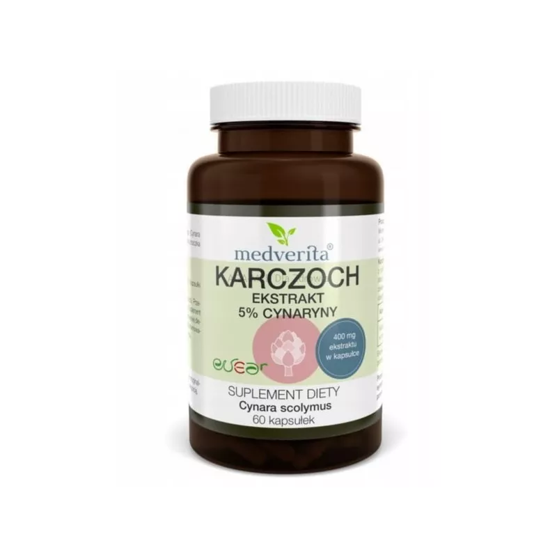 Medverita Karczoch ekstrakt 5% z cynaryny 120 kap Medverita Karczoch ekstrakt 5% z cynaryny 120 kap