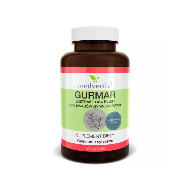 Medverita Gurmar ekstrakt GS4 plus  120 kap