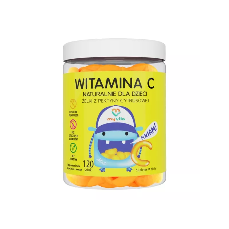 Myvita Żelki Naturalne Witamina C 120 szt Myvita Żelki Naturalne Witamina C 120 szt