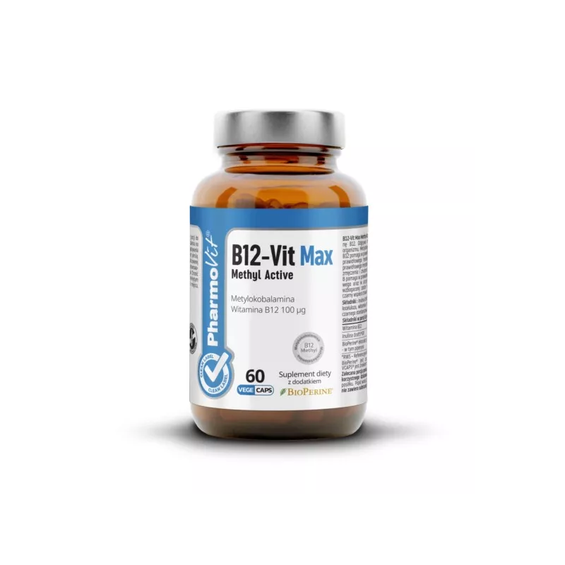 Pharmovit Clean Label B12-Vit Max Methyl Active 60 Pharmovit Clean Label B12-Vit Max Methyl Active 60