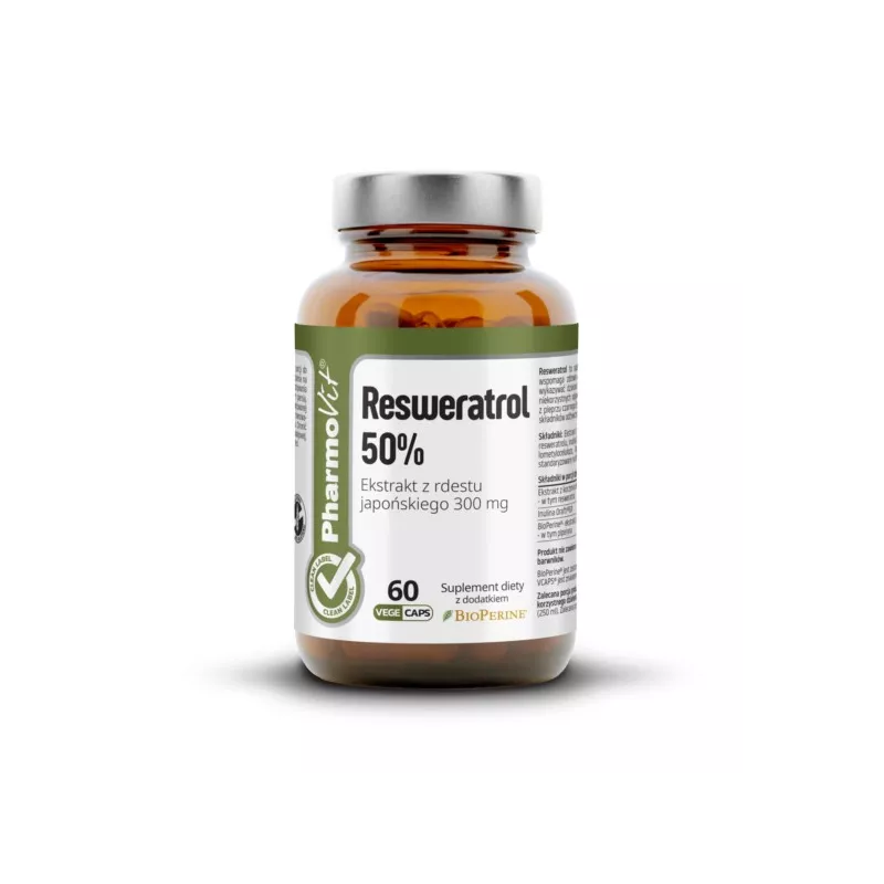 Pharmovit Resweratrol 50% Ekstrakt z rdestu jap.