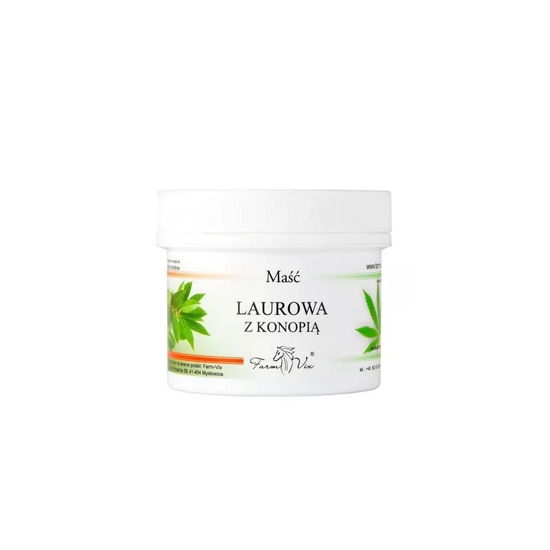 Farm-vix Maść laurowa z konopią 150 ml Farm-vix Maść laurowa z konopią 150 ml