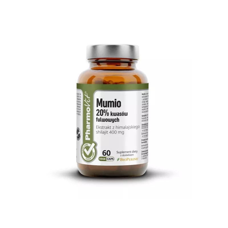 Pharmovit Clean Label Mumio 20 % Kwasów fulwowych