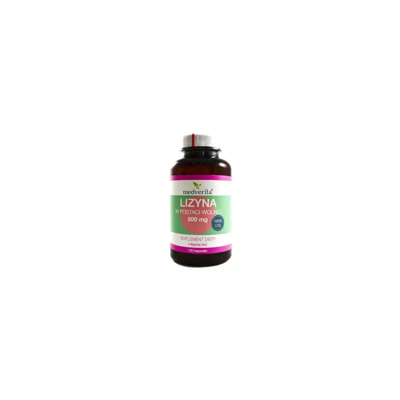 Medverita Lizyna w postaci wolnej 500 mg 100 k