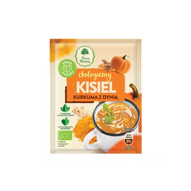 Dary Natury Kisiel Kurkuma z Dynią EKO 30g Dary Natury Kisiel Kurkuma z Dynią EKO 30g