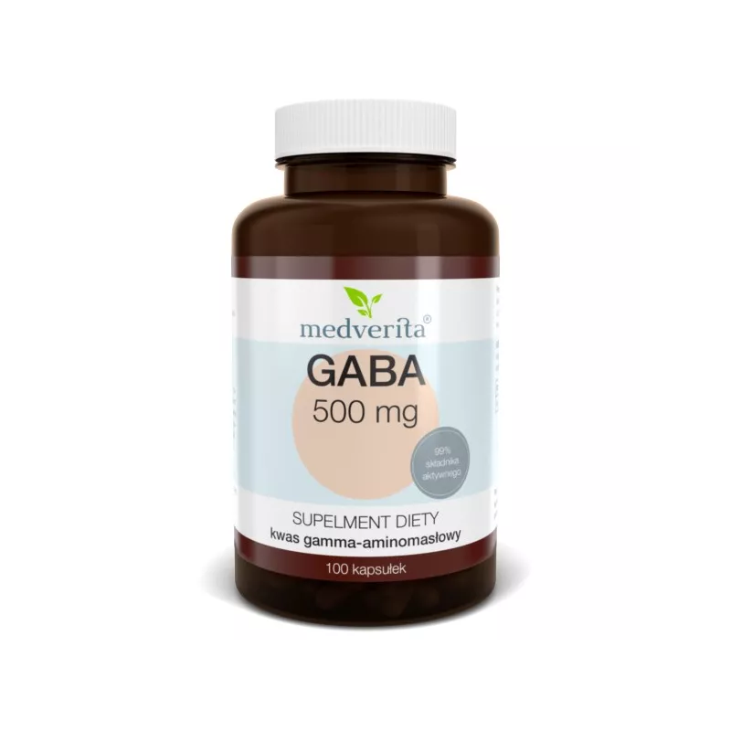 Medverita Gaba 500 mg 100 k obniża kortyzol Medverita Gaba 500 mg 100 k obniża kortyzol