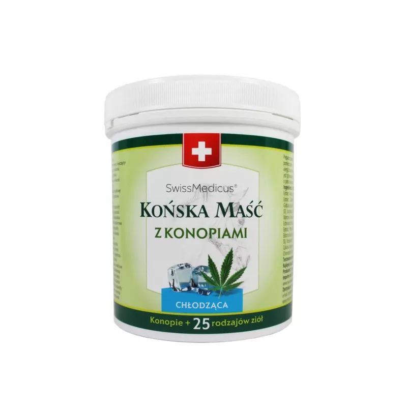 SwissMedicus Końska Maść z konopiami chłodząca 500