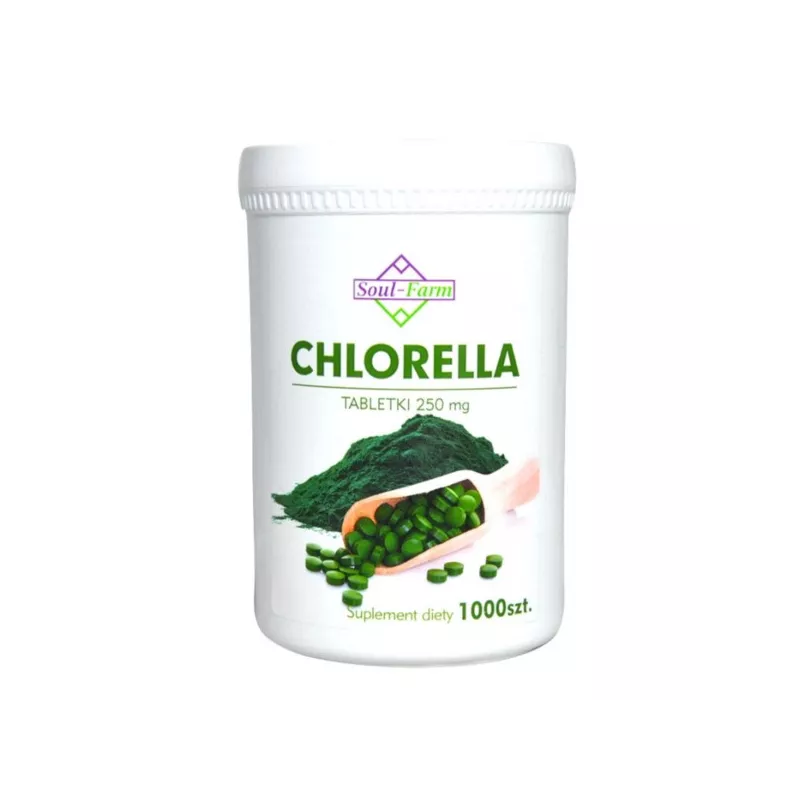 Soul Farm Premium Chlorella 1000 k oczyszczanie