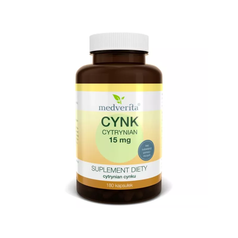 Medverita Cynk cytrynian 15 mg 180 K Medverita Cynk cytrynian 15 mg 180 K