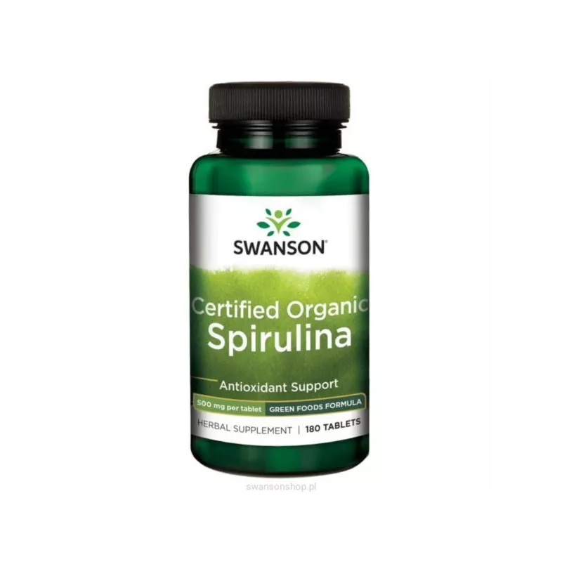 Swanson Spirulina Organic 500 MG 180 T