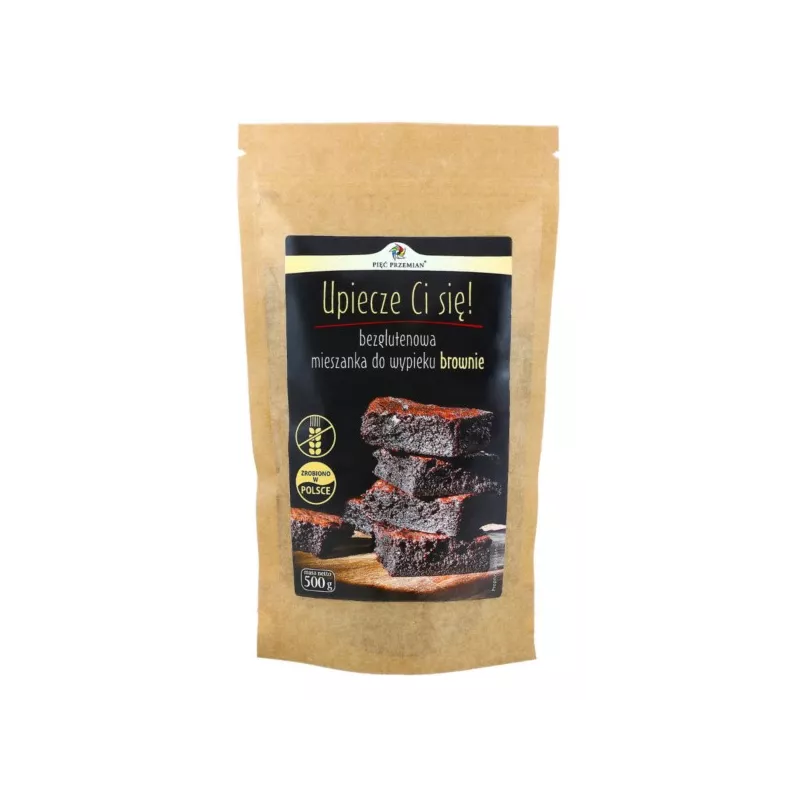 Pięć Przemian Mieszanka do wypieku Brownie 500g Pięć Przemian Mieszanka do wypieku Brownie 500g