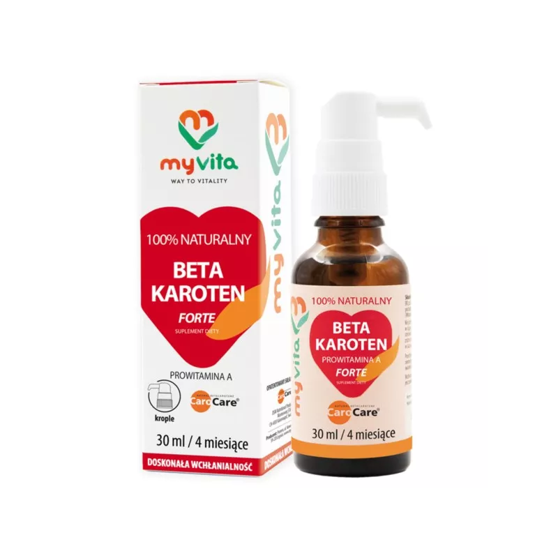 Myvita Beta Karoten Forte 30 ml prowitamina A Myvita Beta Karoten Forte 30 ml prowitamina A