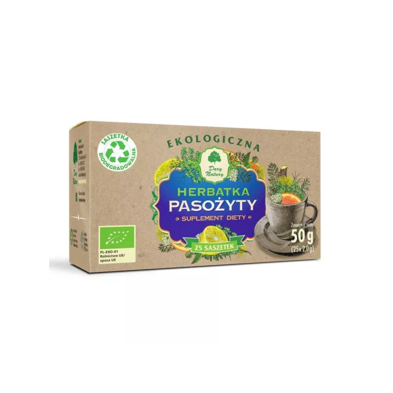 Dary Natury Herbata Pasożyty Eko 50G 25x2g