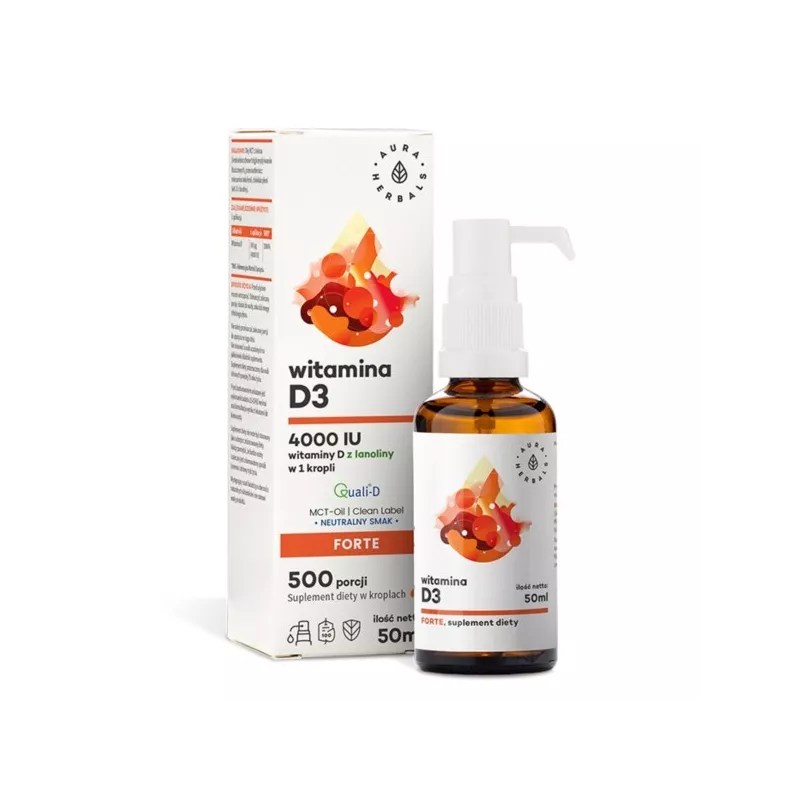 Aura Herbals Witamina D3 4000 IU 50 ml