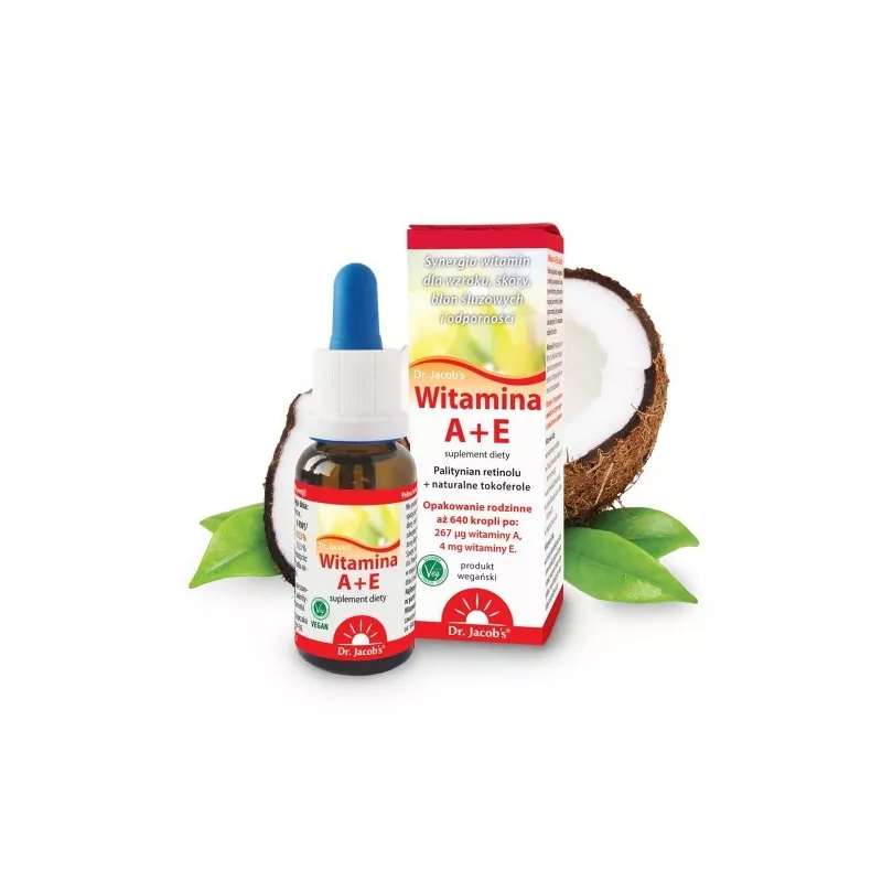 Dr Jacob'S Witamina A+ E 20 ml 640 kropli Dr Jacob'S Witamina A+ E 20 ml 640 kropli