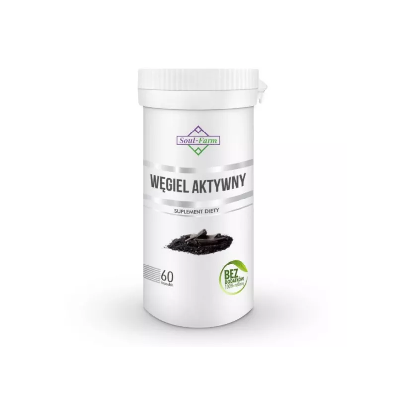 Soul Farm Premium Węgiel Aktywny 300 mg 60 k