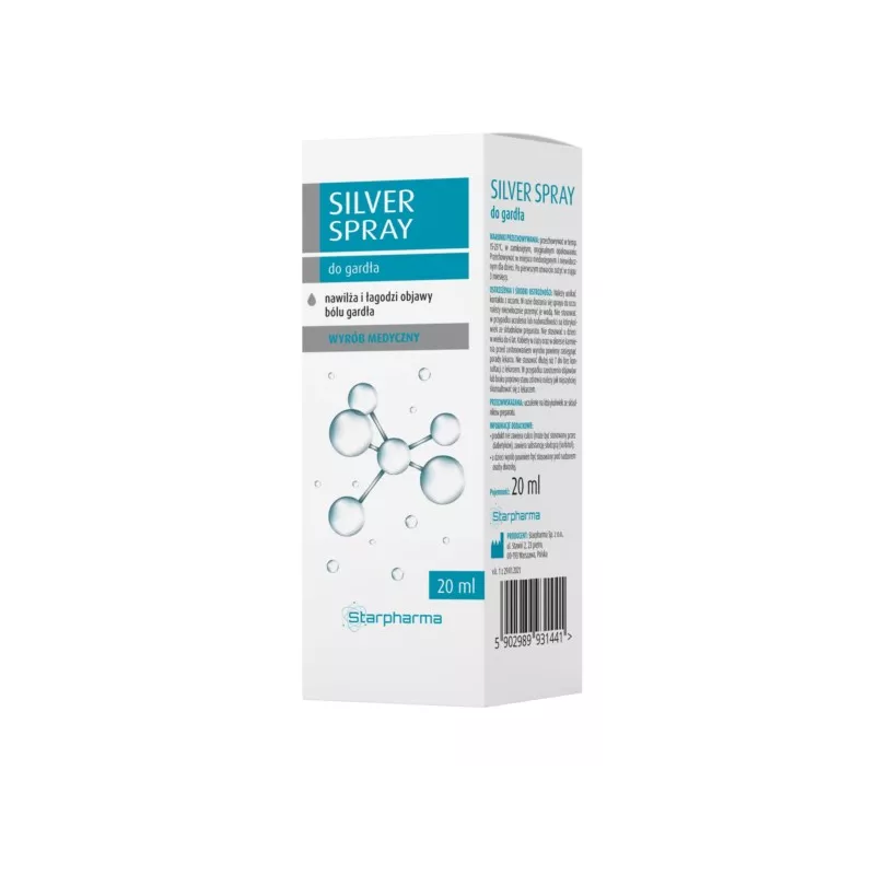 Starpharma Silver Spray do gardła 20 ml Starpharma Silver Spray do gardła 20 ml