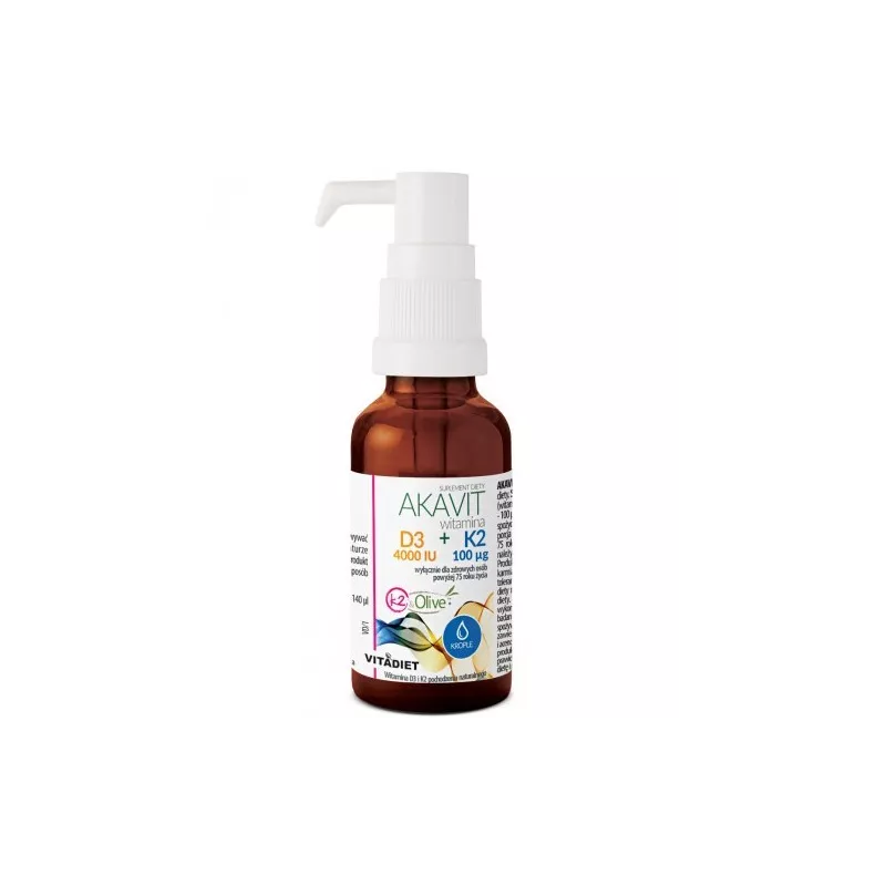 Vitadiet Akavit Witamina D3 4000 Iu +K2 100 Mcg Vitadiet Akavit Witamina D3 4000 Iu +K2 100 Mcg