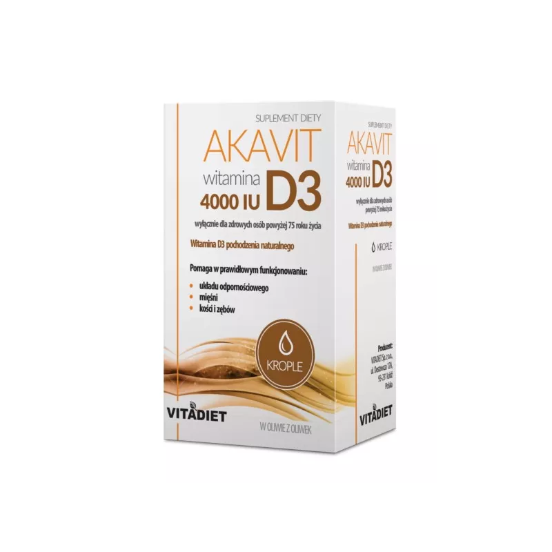 Vitadiet Akavit Witamina D3 4000 Iu 30 Ml