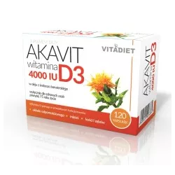 Vitadiet Akavit Witamina D3 4000 iu 120 kapsułek