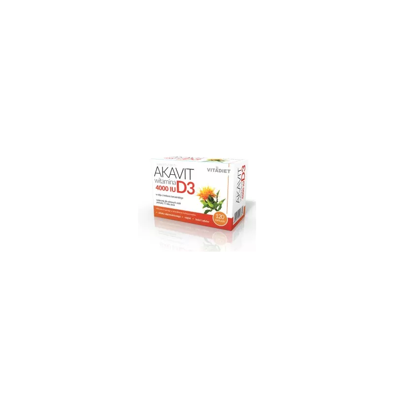 Vitadiet Akavit Witamina D3 4000 iu 120 kapsułek Vitadiet Akavit Witamina D3 4000 iu 120 kapsułek
