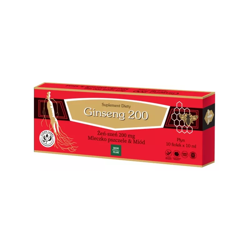 Ginseng Poland Ginseng200 Źeńszeń&Mleczko Pszczele Ginseng Poland Ginseng200 Źeńszeń&Mleczko Pszczele
