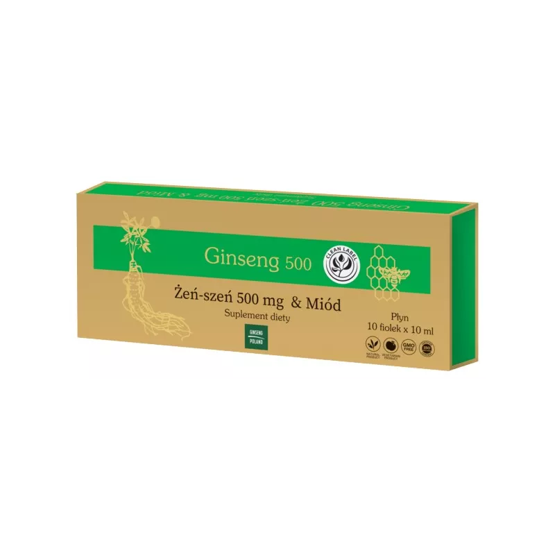 Ginseng Poland Ginseng 500 Żeńszeń & Miód 10X10