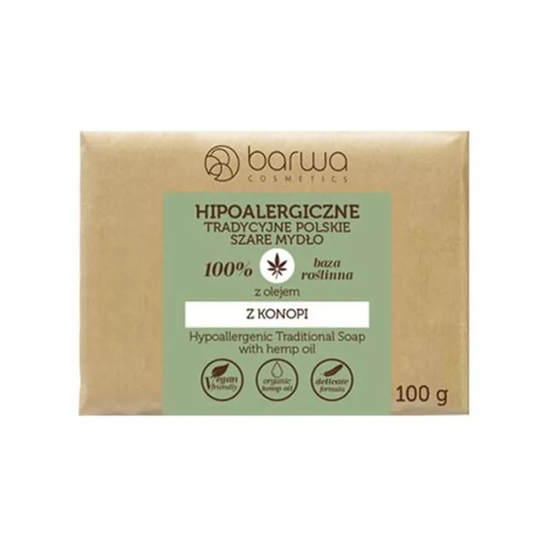 Barwa Mydło hipoalergiczne z olejem z konopnym 100