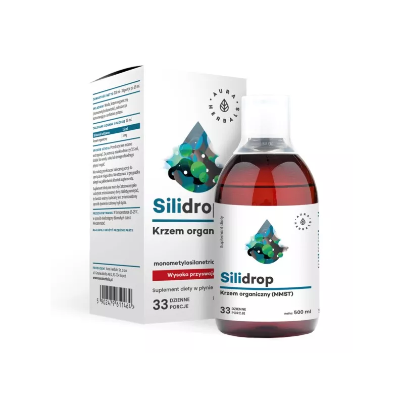 Aura Herbals Silidrop Krzem Organiczny Mmst 500Ml Aura Herbals Silidrop Krzem Organiczny Mmst 500Ml