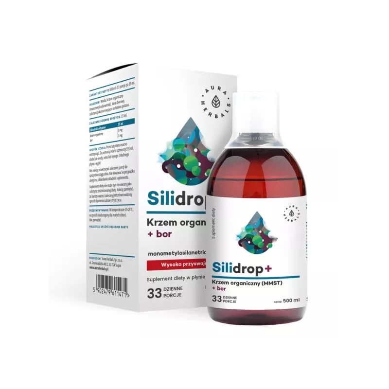 Aura Herbals Silidrop  Krzem Bor 500Ml