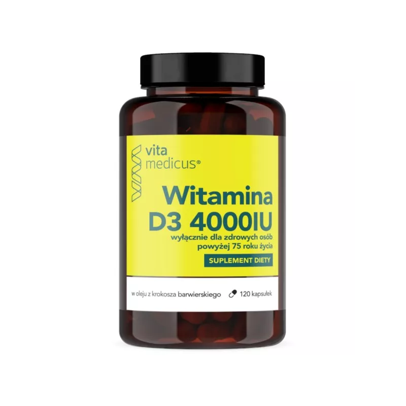 Vita medicus Witamina D3 4000 IU powyżej 75 roku Vita medicus Witamina D3 4000 IU powyżej 75 roku