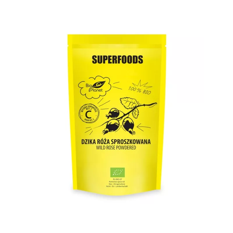 SUPERFOODS Dzika róża sproszkowana 150g BIO PLANET