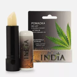 India Pomadka Do Ust Z Olejem Z Konopi 3,8 G India Pomadka Do Ust Z Olejem Z Konopi 3,8 G