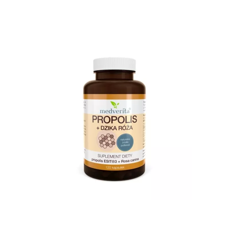 Medverita Propolis Dzika Róża 120 kap Medverita Propolis Dzika Róża 120 kap