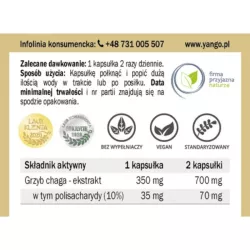 Yango Chaga 90 K. Wzmacnia Odporność Organizmu Yango Chaga 90 K. Wzmacnia Odporność Organizmu