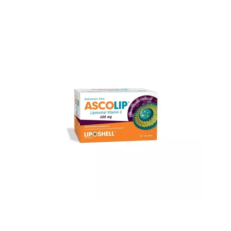 Ascolip Liposomalna Witamina C 500mg Porzeczka 30