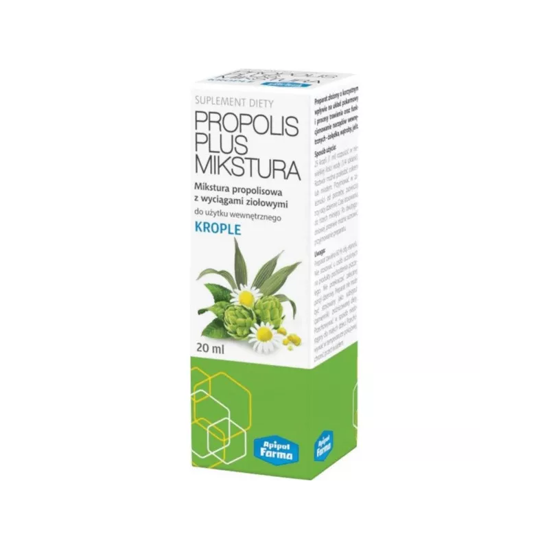 ApipolFarma Propolis Plus Mikstura z ziołami 20 ml