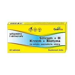 GORVITA SILICUM+H+KRZEM+BIOTYNA 30 TABL.