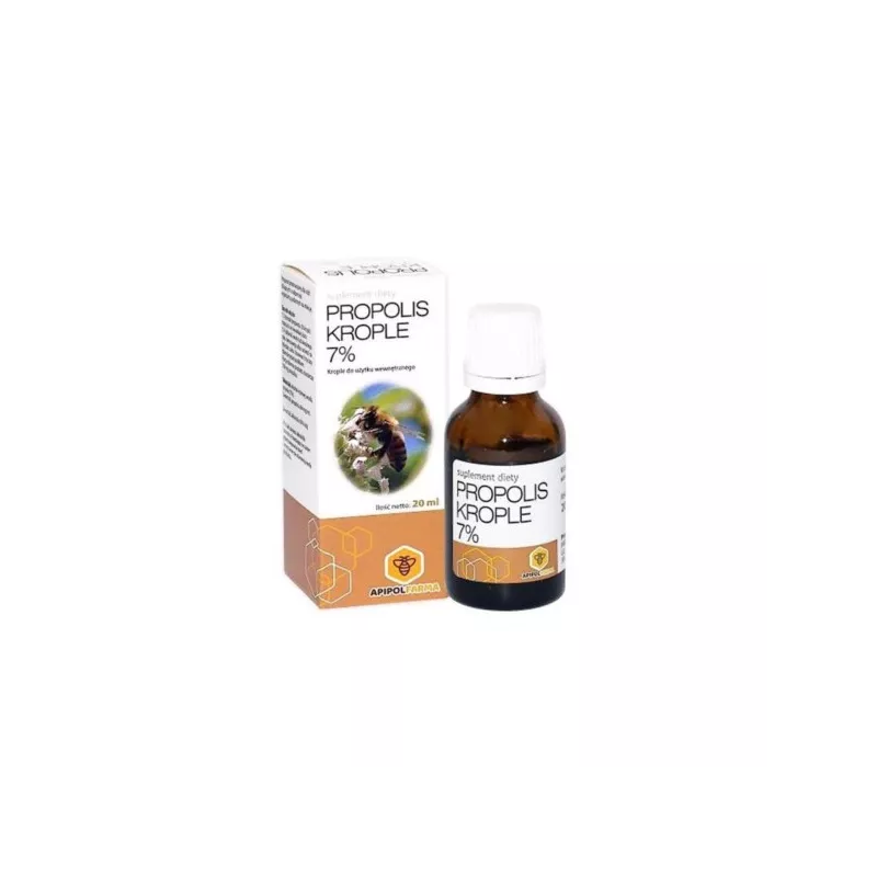 ApipolFarma Propolis Krople 7% 20 ml ApipolFarma Propolis Krople 7% 20 ml